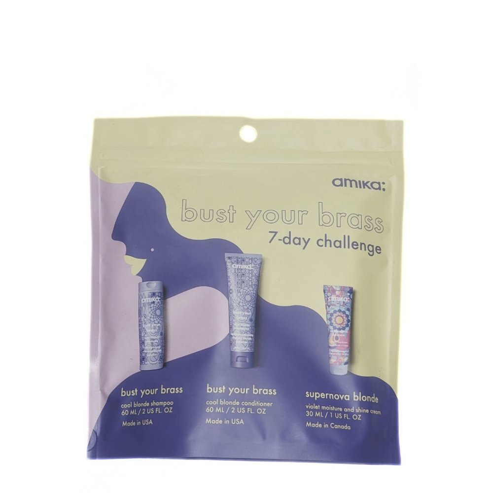 NIB Amika Bust Your Brass Travel Set